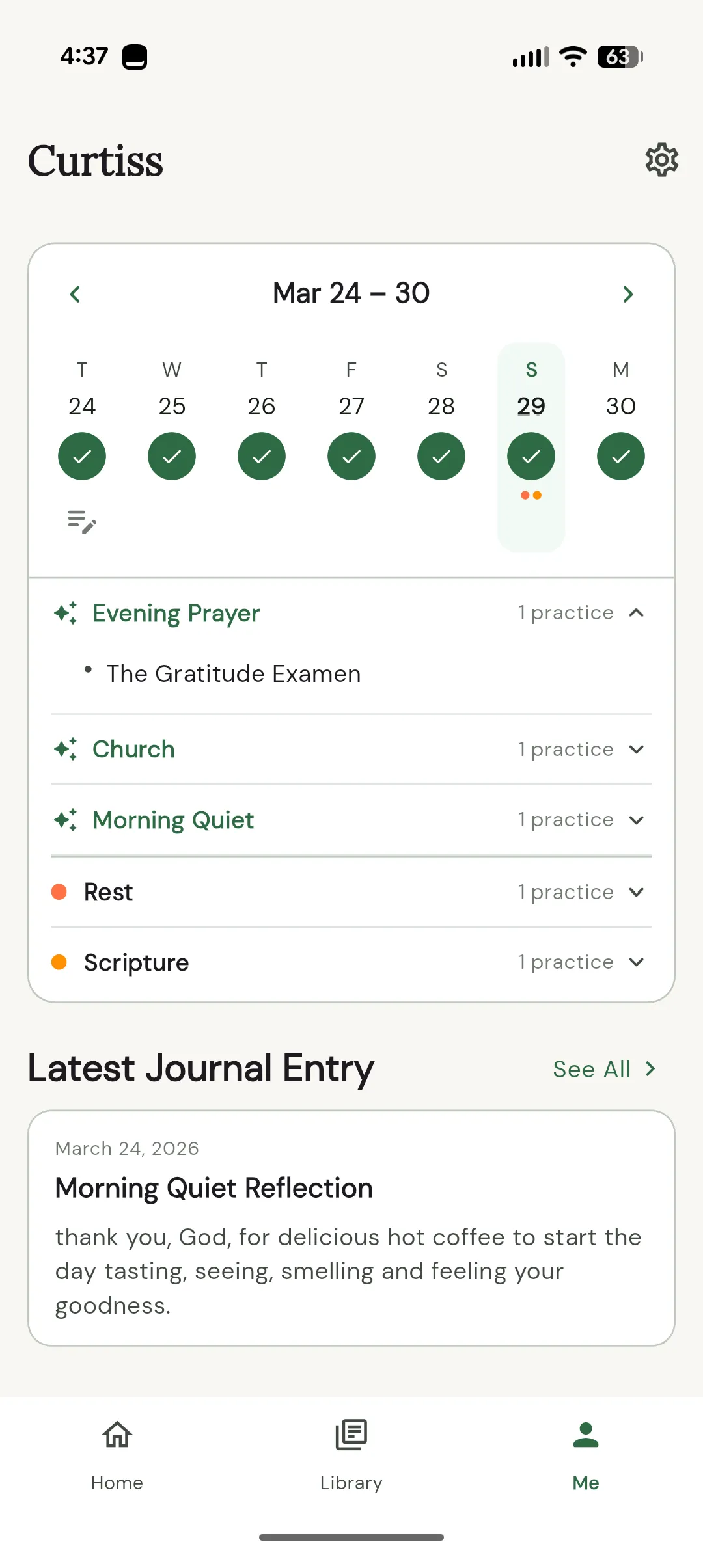 Nephesh Discipleship lookback calendar and reflection preview
